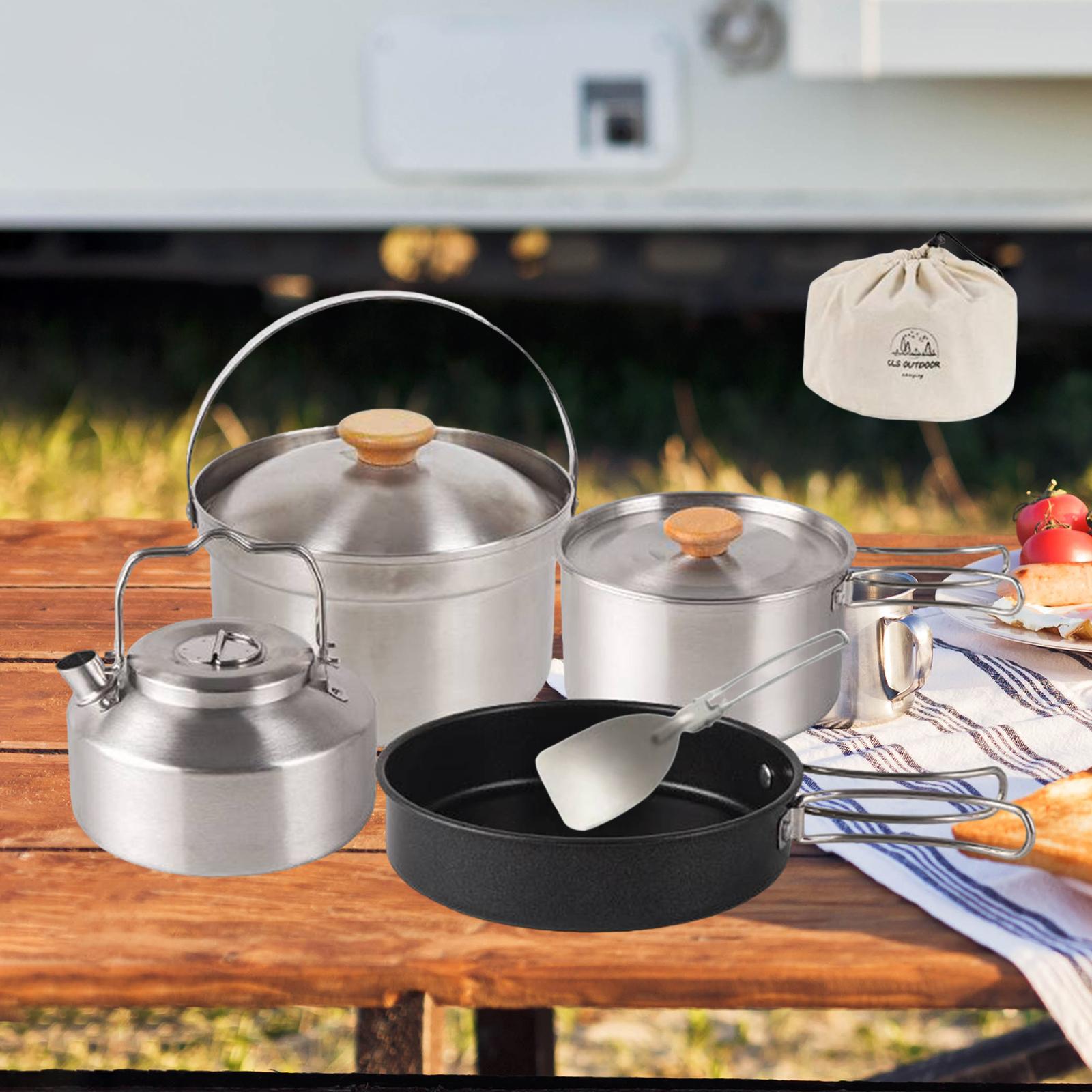 Camping Cooking Cup - Camping Cookware Cook Gear Portable Nonstick