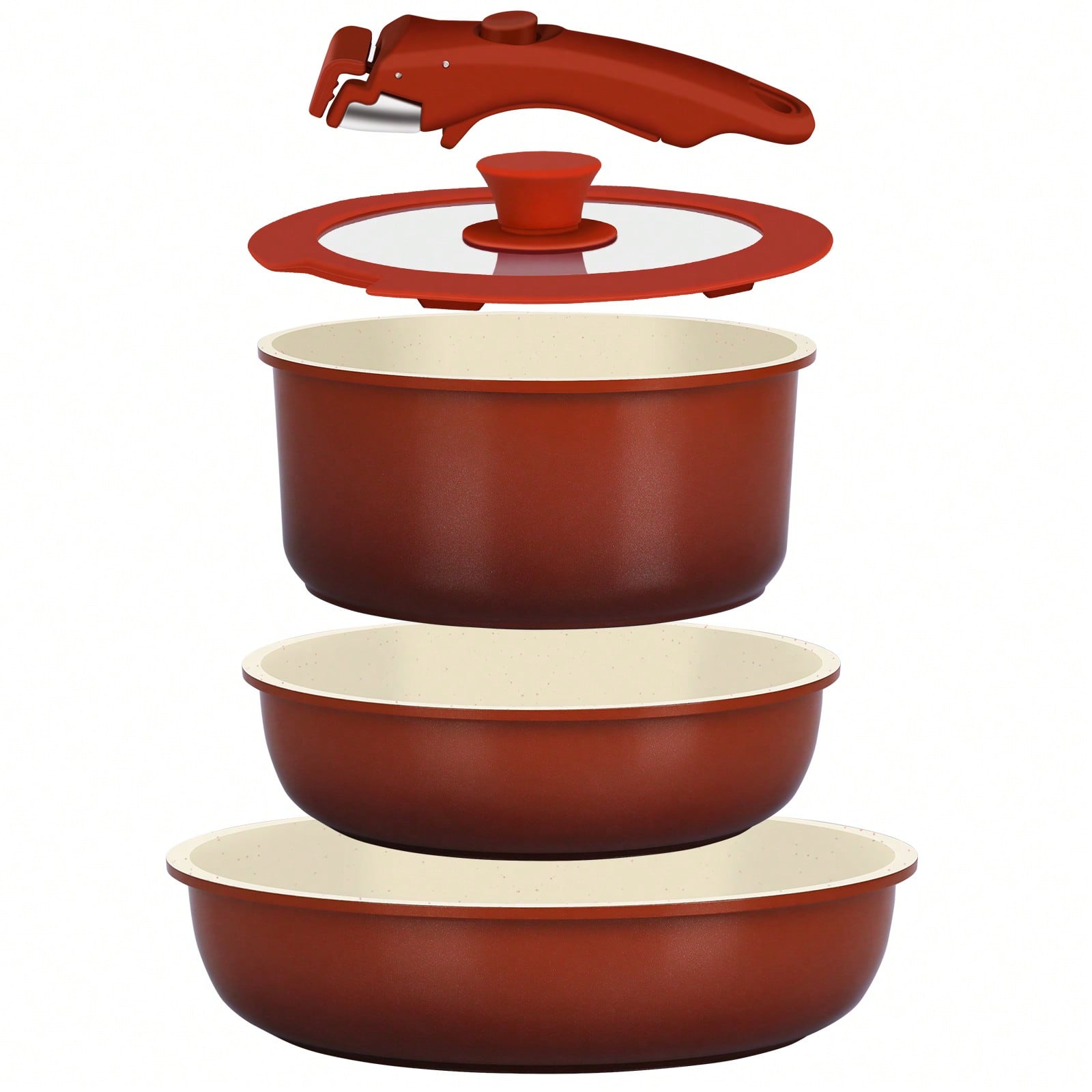 Camping Cooking Pots And Pans Set - 11Pcs Non-Stick Pots And Pans Set