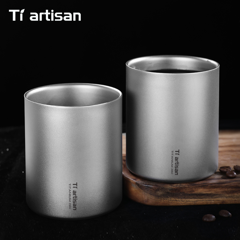 Mess Kit Titanium - Tiartisan 380ml Titanium Handless Coffee Mug