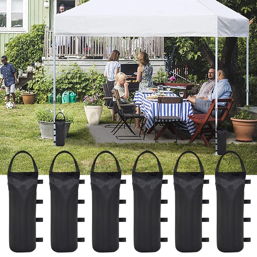 Camping Cooking Gazebo - 1/4Pcs Portable Black Garden Gazebo Foot