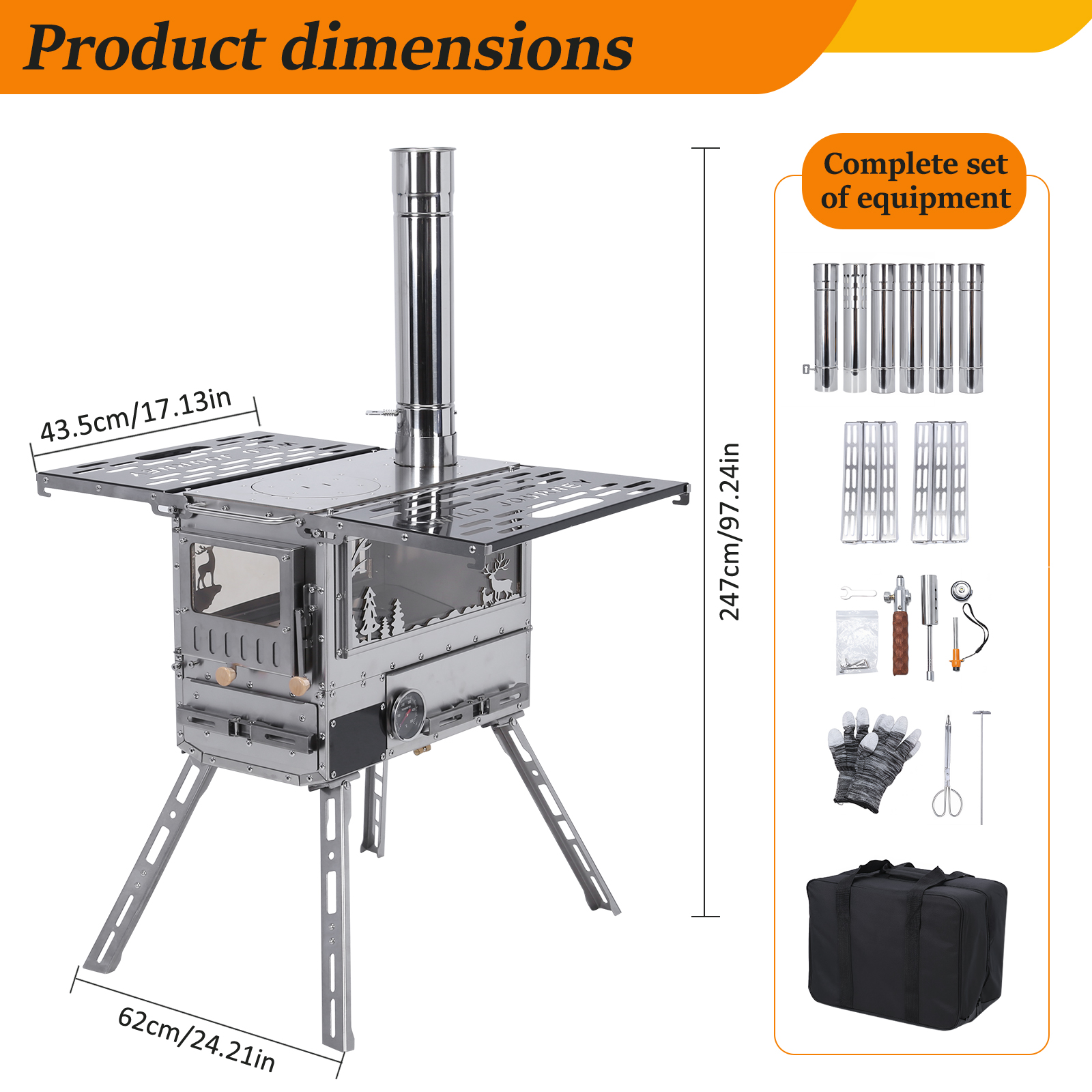 Camping Cooking Ovens - Camping Stove with Oven & Camping