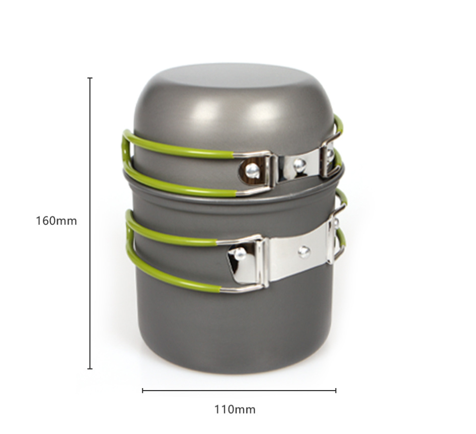 Ultralight Camping Pot Set: Ca - đánh giá và giá Camping Cooking Rice