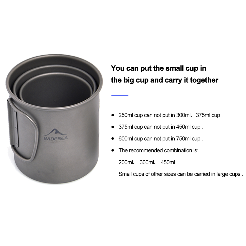 Widesea Camping Mug Titanium C - đánh giá và giá Camping Cooking All In One