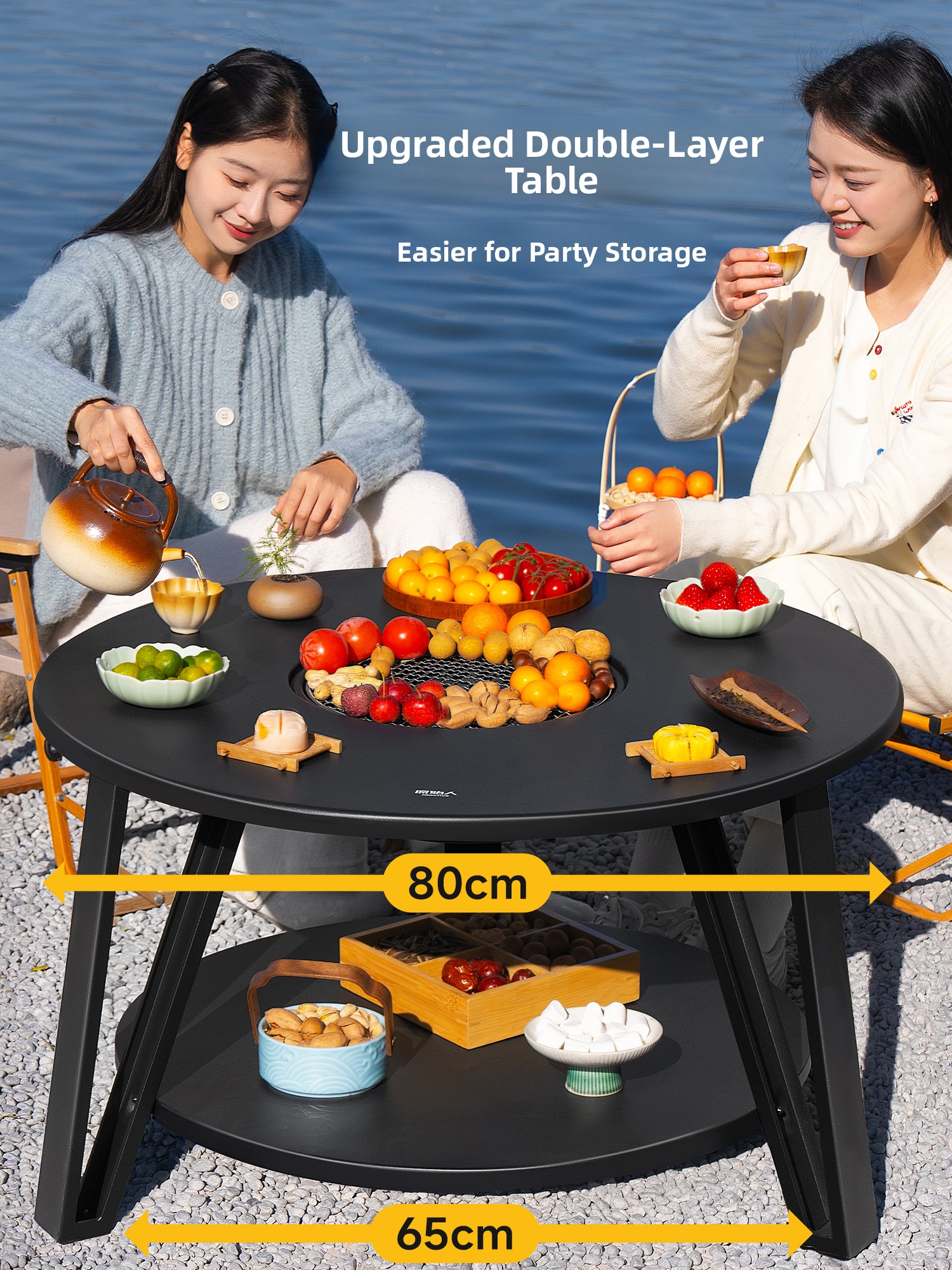 Complete Carbon BBQ Grill Set  - đánh giá và giá Camping Cooking Fire Pit