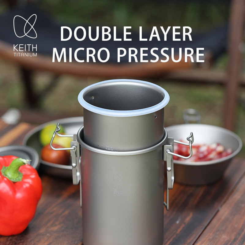 KEITH Pure Titanium Rice Cooke - đánh giá và giá Camping Cooking Rice