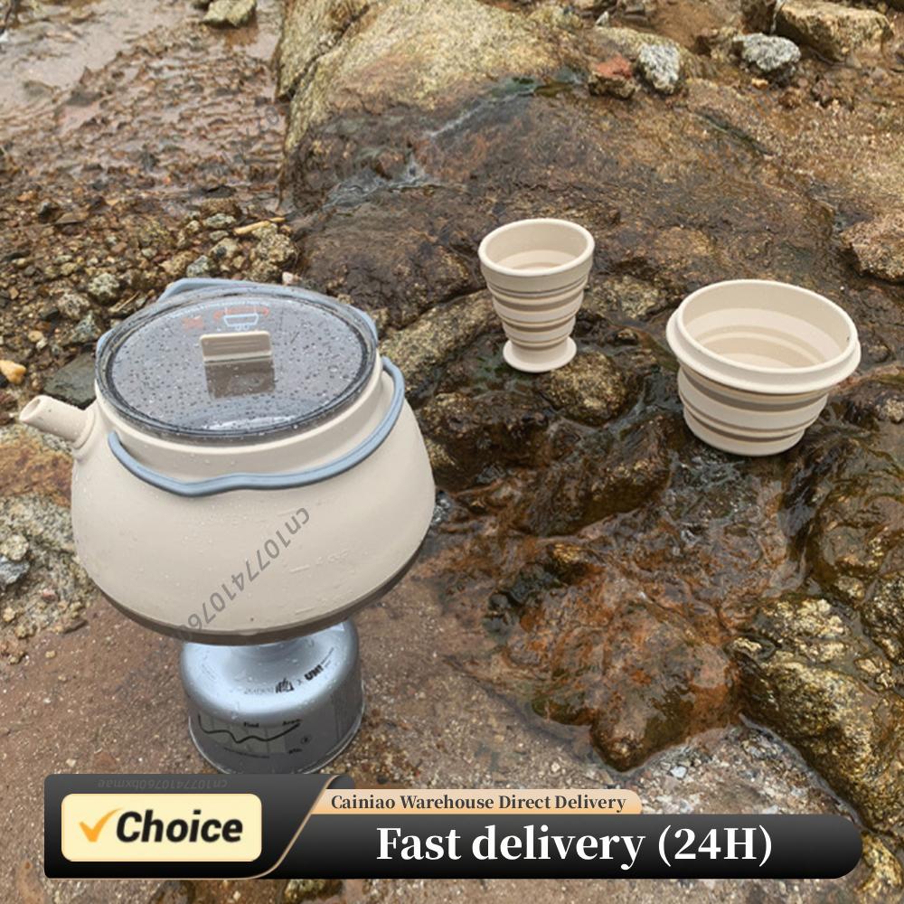 Outdoor Folding Silicone Kettl - đánh giá và giá Camping Cooking Cup