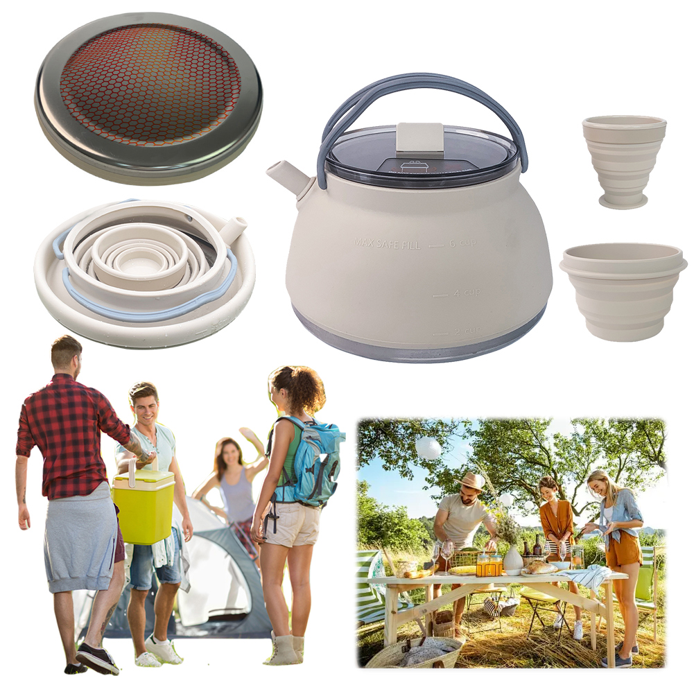 Outdoor Folding Silicone Kettl - đánh giá và giá Camping Cooking Cup