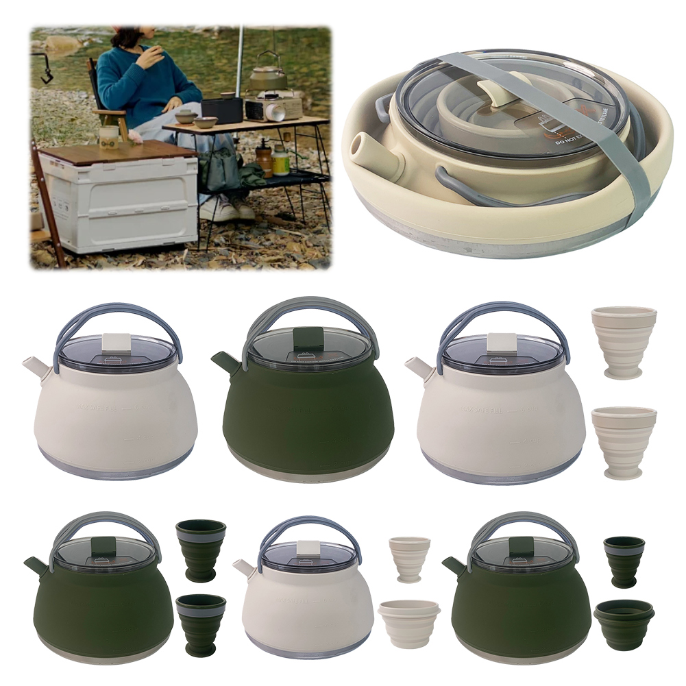 Outdoor Folding Silicone Kettl - đánh giá và giá Camping Cooking Cup