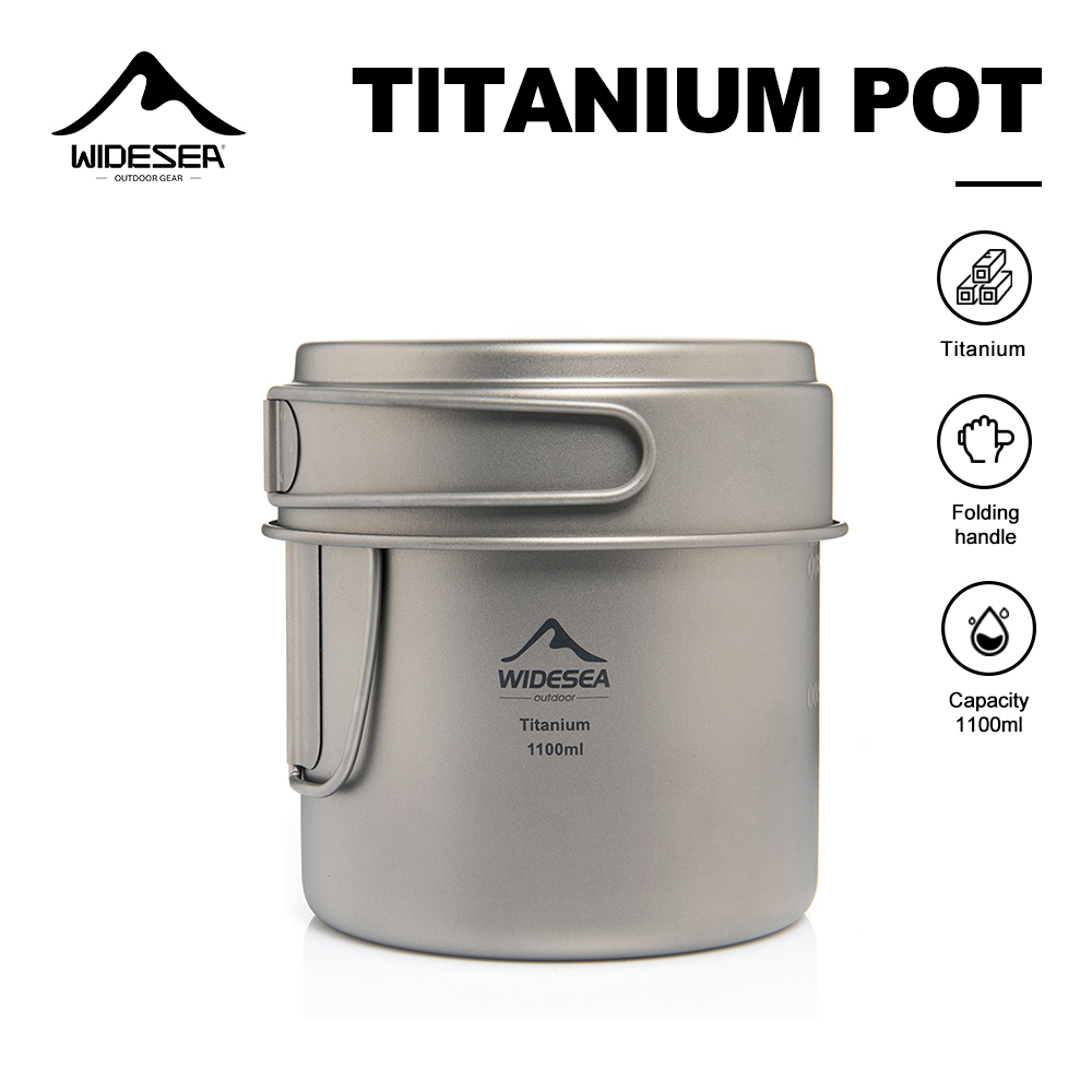 Widesea Ultralight Titanium Ca - đánh giá và giá Mess Kit Titanium