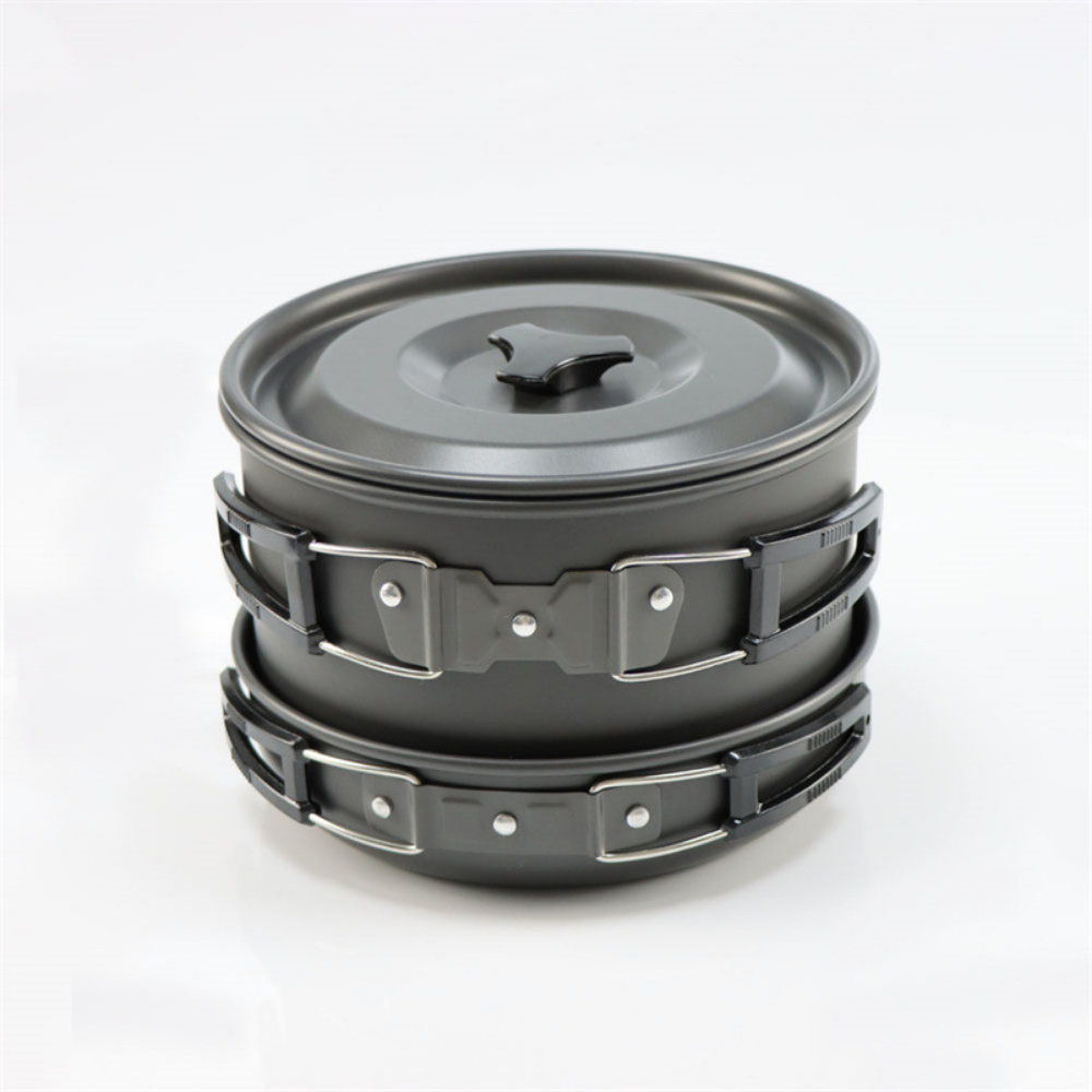 Lightweight Aluminum Alloy Out - đánh giá và giá Camping Cooking Pot Large