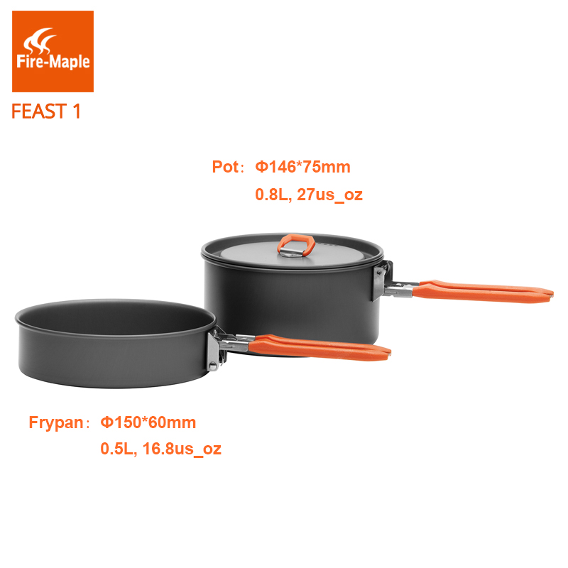Fire Maple Feast 1 Outdoor Cam - đánh giá và giá Camping Cooking Pots And Pans Set