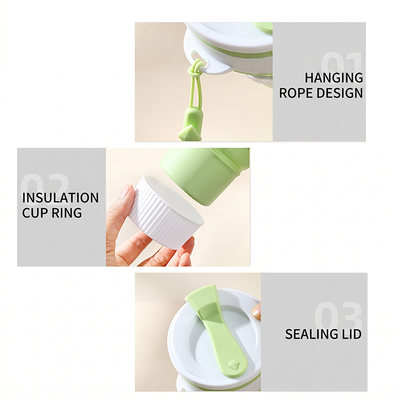 Collapsible Silicone Travel Cu - đánh giá và giá Camping Cooking Mug