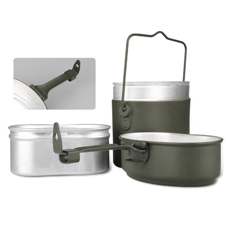 79 German lunch box, outdoor c - đánh giá và giá Mess Kit Titanium