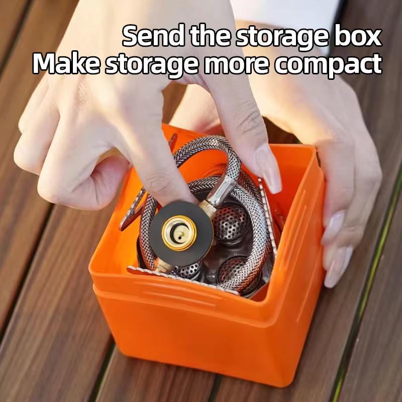 Three-head gas stove portable  - đánh giá và giá Camping Cooking Cutlery Set