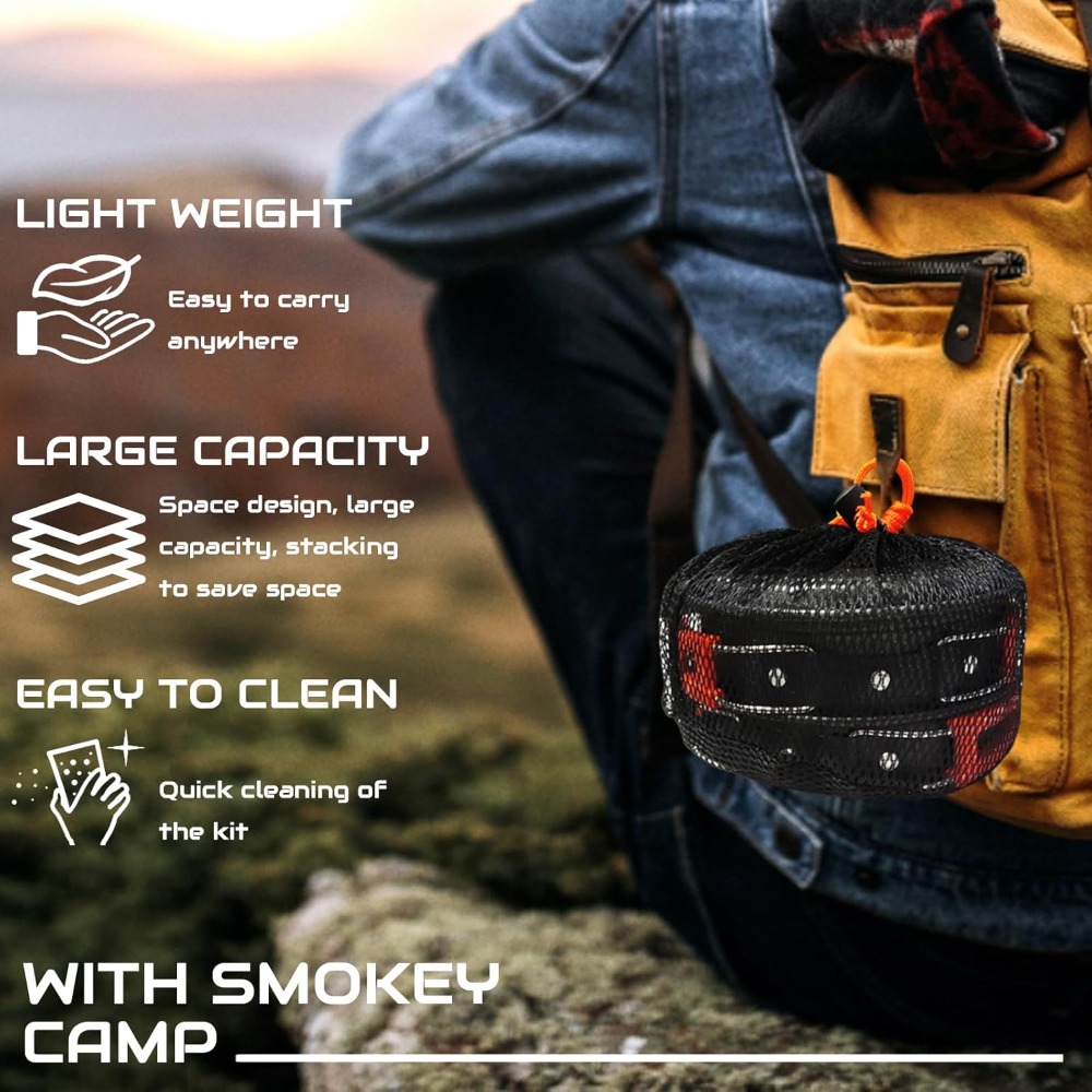 7Pcs Camping Pan Set - Backpac - đánh giá và giá Camping Cooking Pots And Pans Set