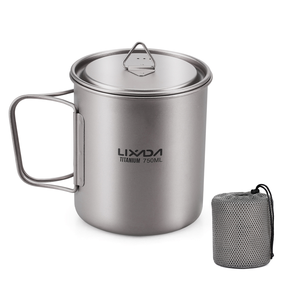 Lixada Water Cup Mug Titanium  - đánh giá và giá Camping Cooking Mug