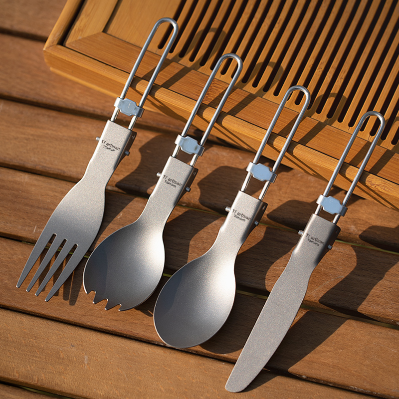 Tiartisan Titanium Spoon Spork - đánh giá và giá Mess Kit Titanium