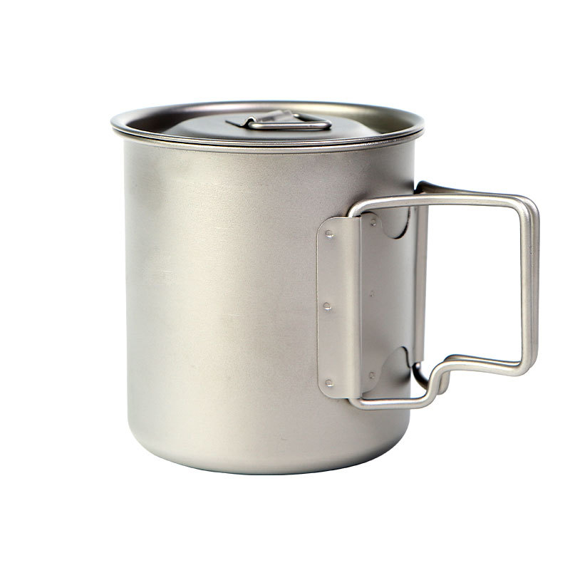 Camping Titanium Cups 450ml 55 - đánh giá và giá Mess Kit Titanium