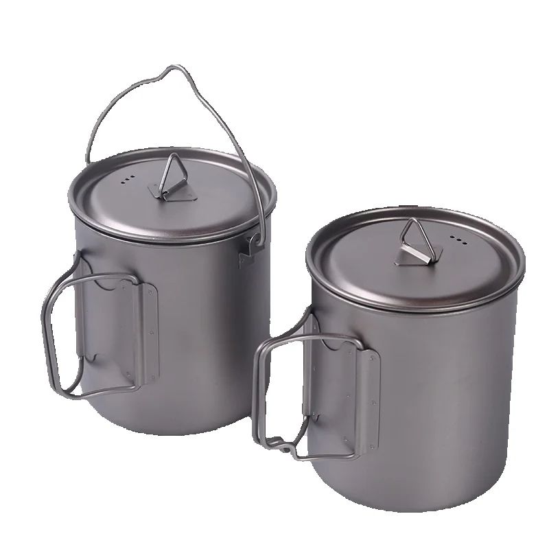 Camping Titanium Cups 450ml 55 - đánh giá và giá Mess Kit Titanium
