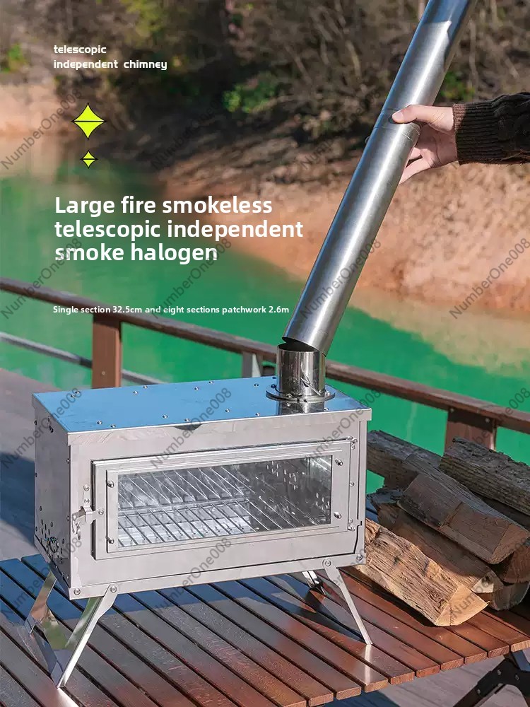 Portable Stainless Steel Wood  - đánh giá và giá Camping Cooking Fire Pit
