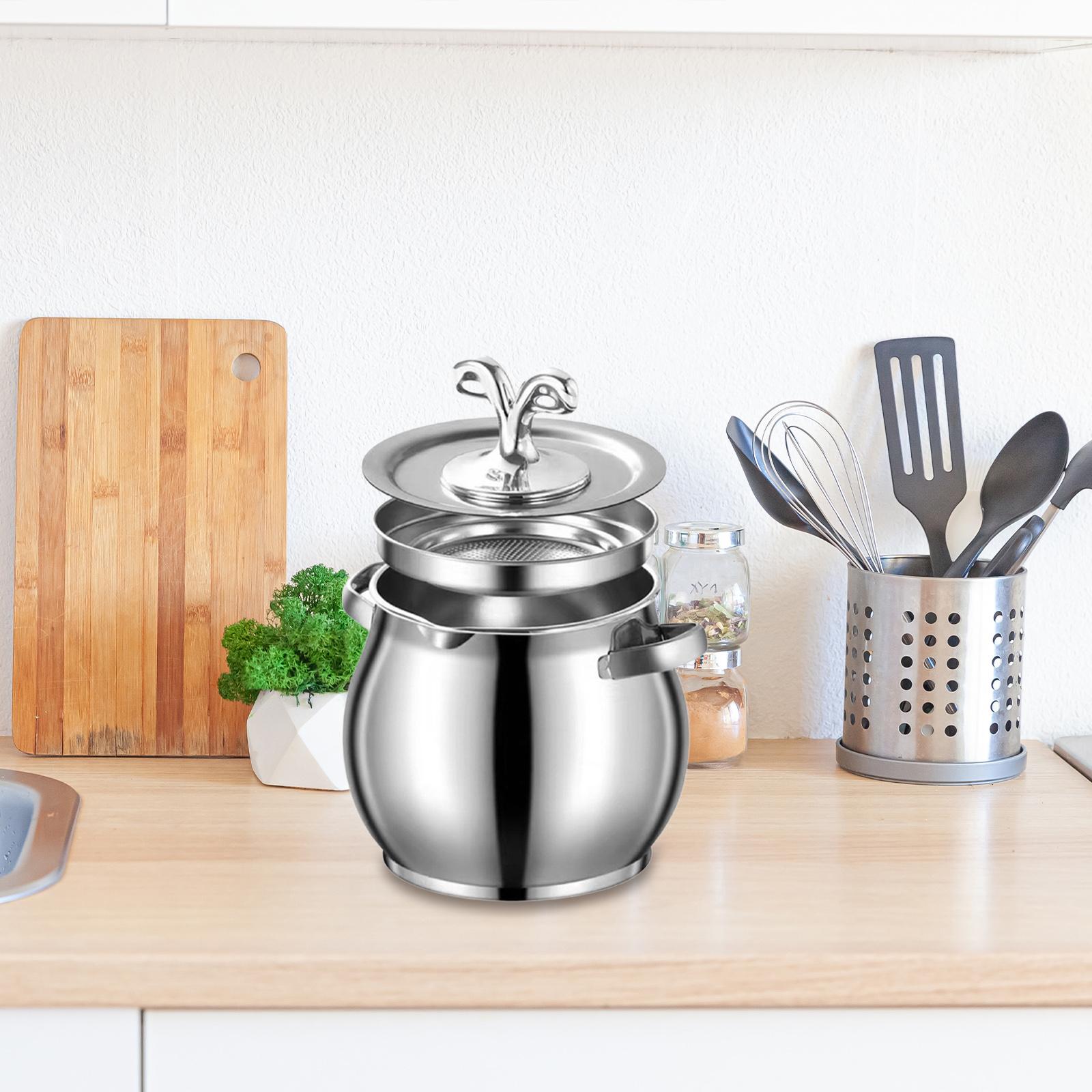 Lard Container Pot with Dust A - đánh giá và giá Camping Cooking Pot Large
