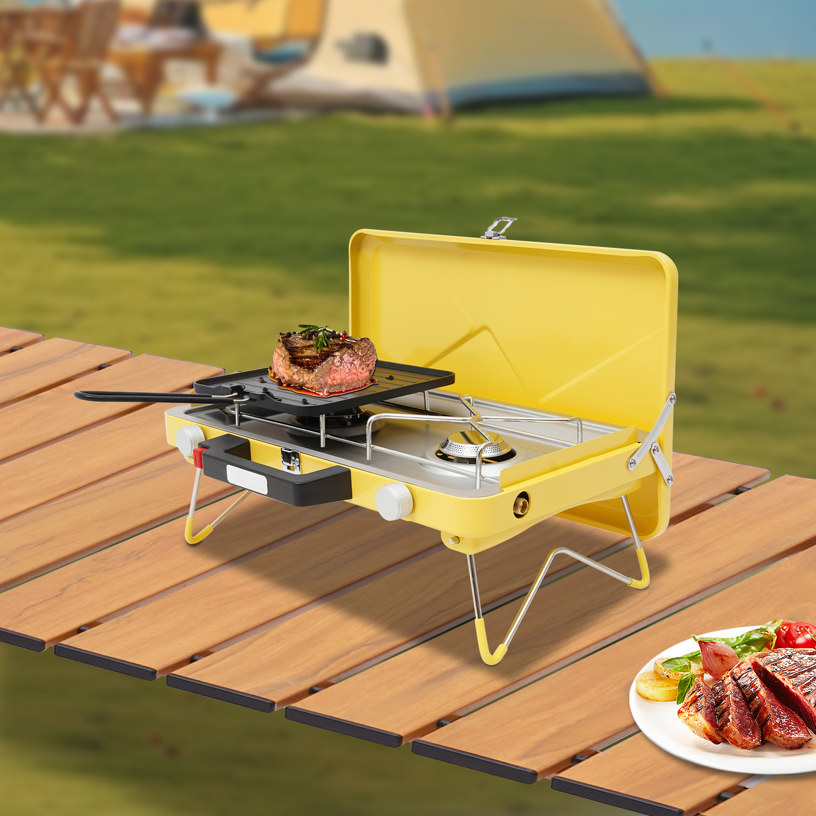 Portable Outdoor Gas Stove,Cam - đánh giá và giá Camping Cooking Gazebo
