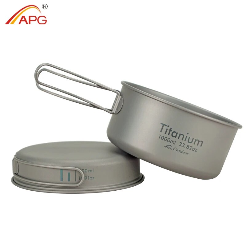 APG Ultralight Titanium Pan Ou - đánh giá và giá Mess Kit Titanium