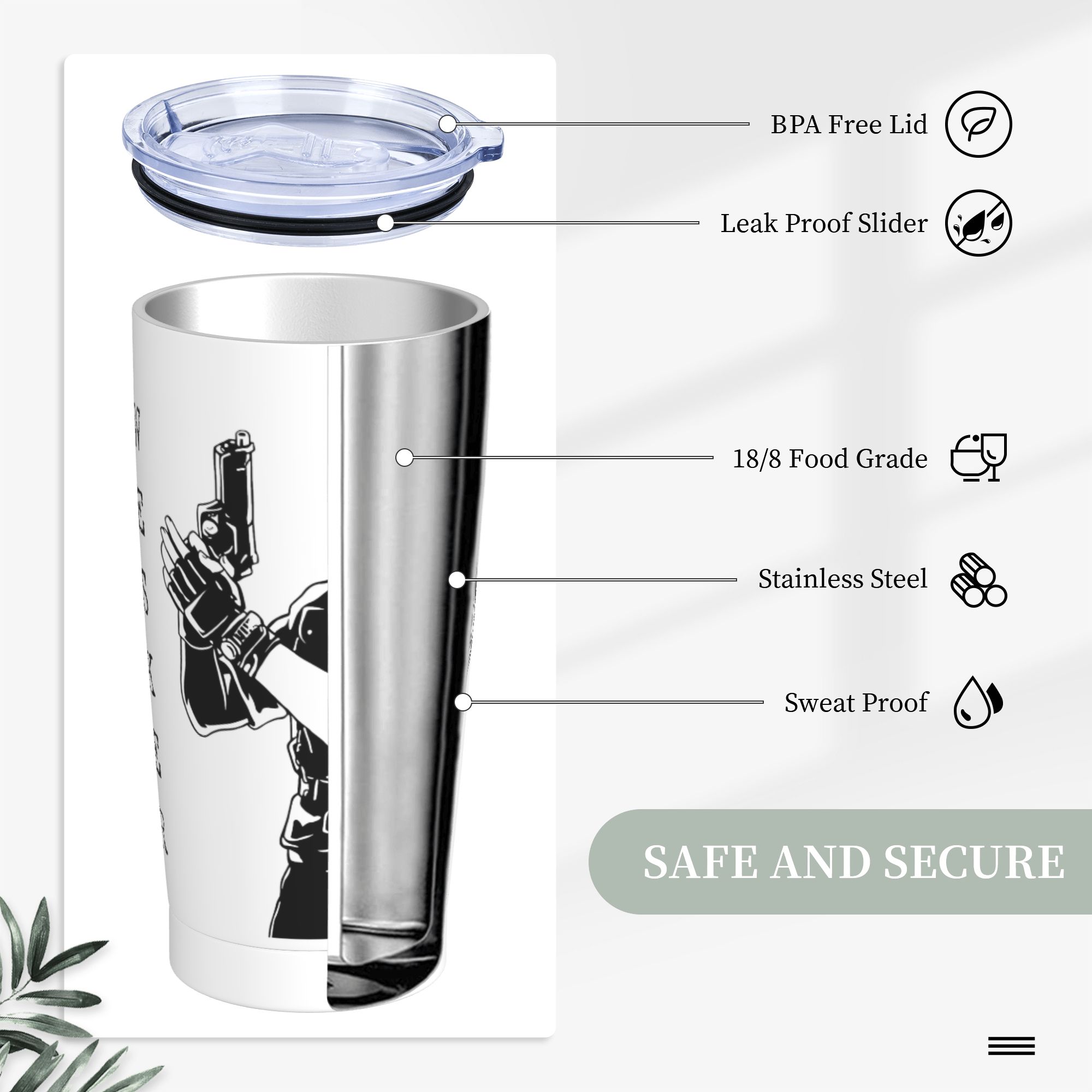 Stainless Steel Tumbler Reside - đánh giá và giá Camping Cooking Mug