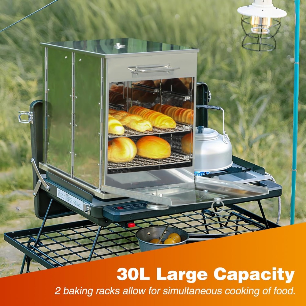 Foldable Camping Oven with 2 T - đánh giá và giá Camping Cooking Ovens
