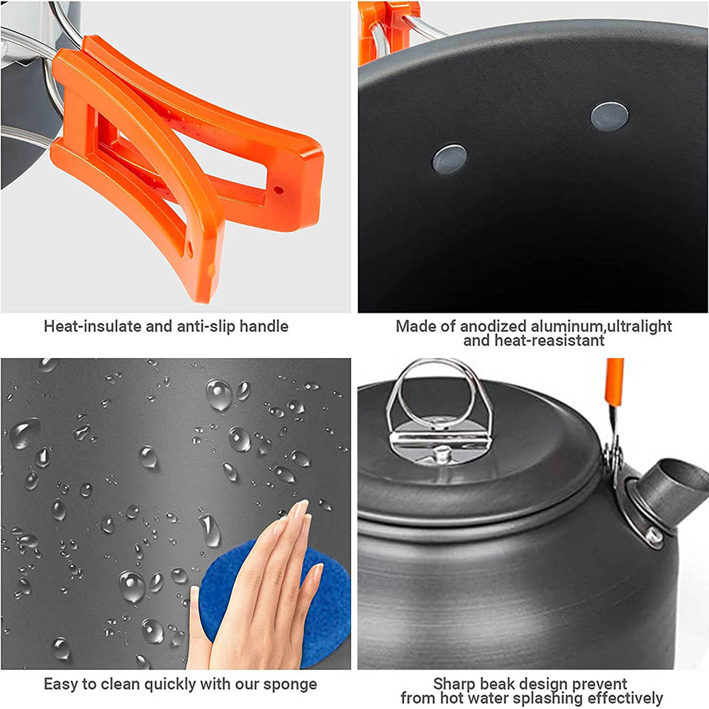 1pcs/1set Camping Cookware Kit - đánh giá và giá Camping Cooking Rice