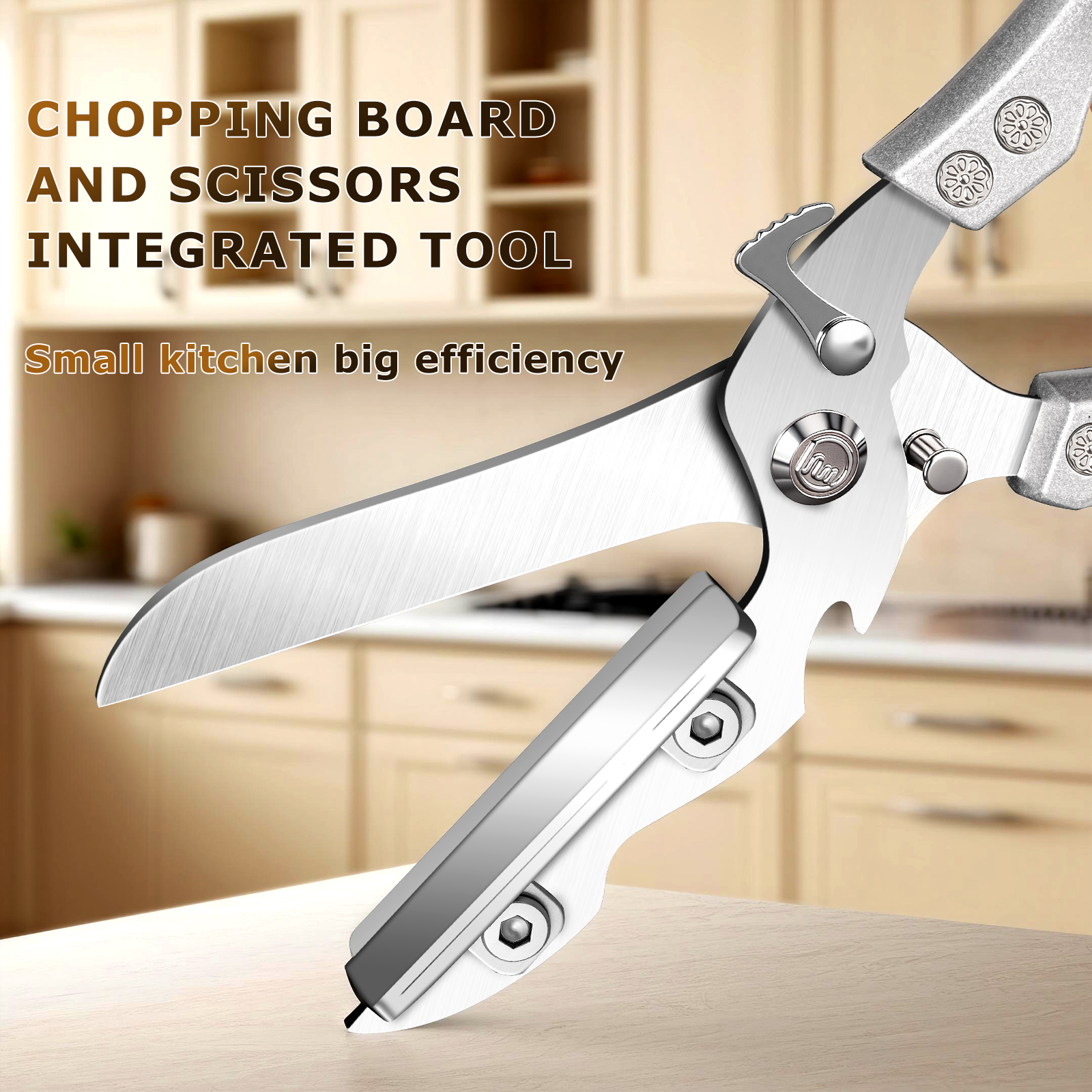 Multifunctional Kitchen Scisso - đánh giá và giá Camping Cooking All In One