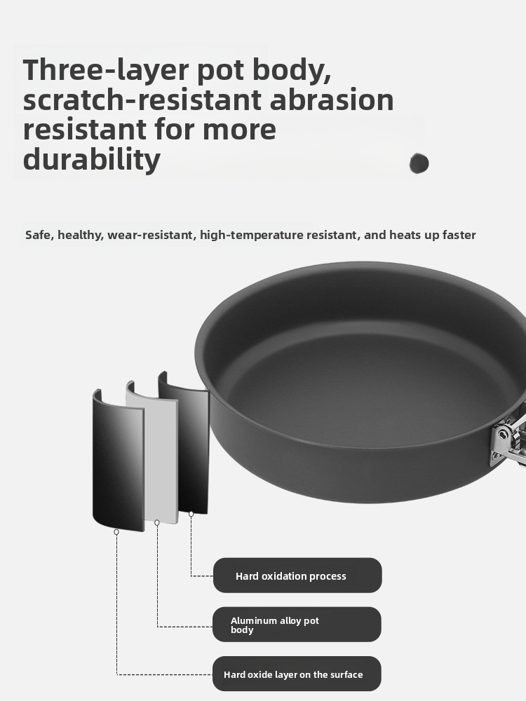 Bulin C15 Outdoor Small Frying - đánh giá và giá Camping Cooking Pots And Pans Set