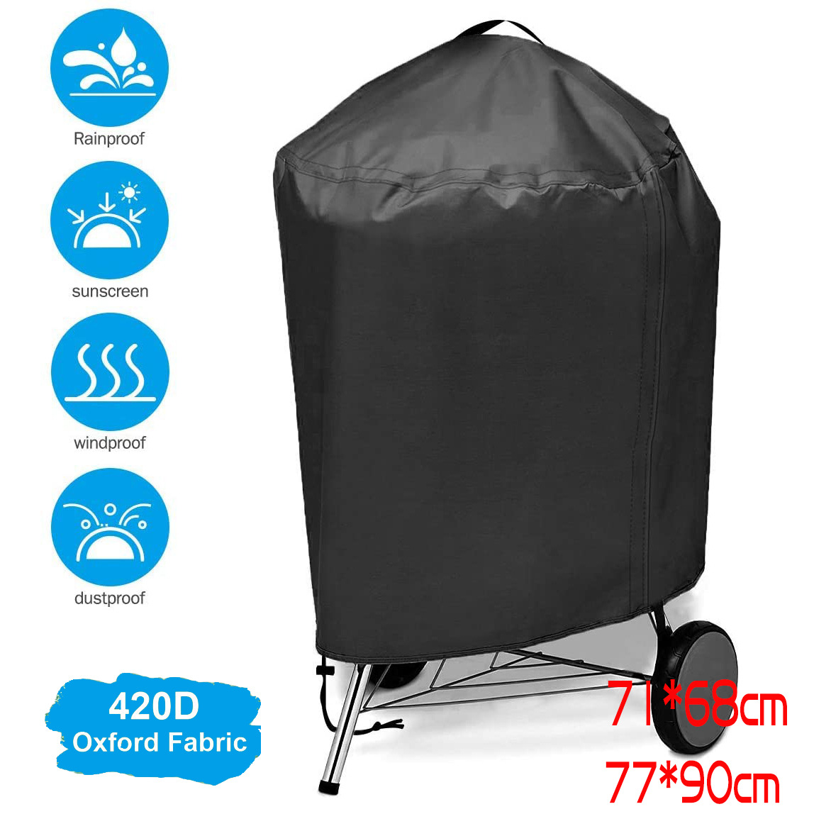 210D Outdoor Grill Cover Water - đánh giá và giá Camping Cooking Fire Pit