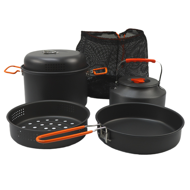 Outdoor Cookware Set Camping C - đánh giá và giá Camping Cooking Pots And Pans Set