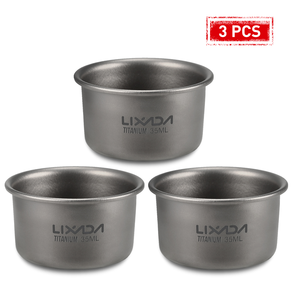 1/3pcs Lixada 35ml Mini Titani - đánh giá và giá Camping Cooking Mug