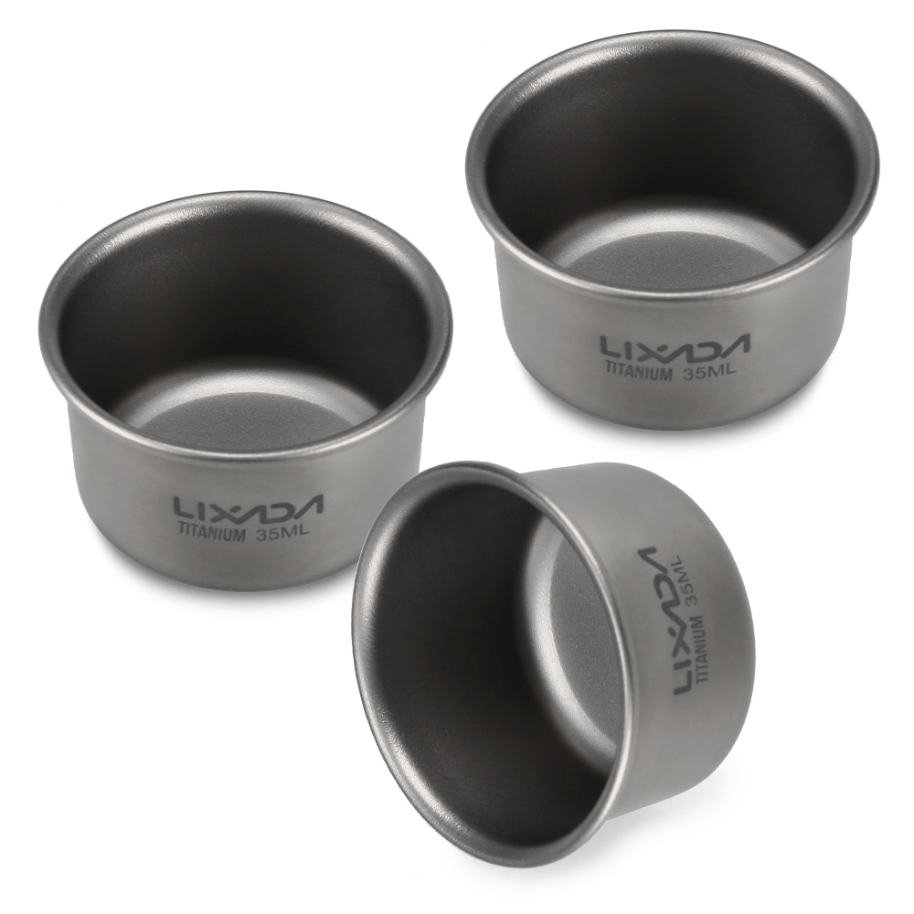1/3pcs Lixada 35ml Mini Titani - đánh giá và giá Camping Cooking Mug