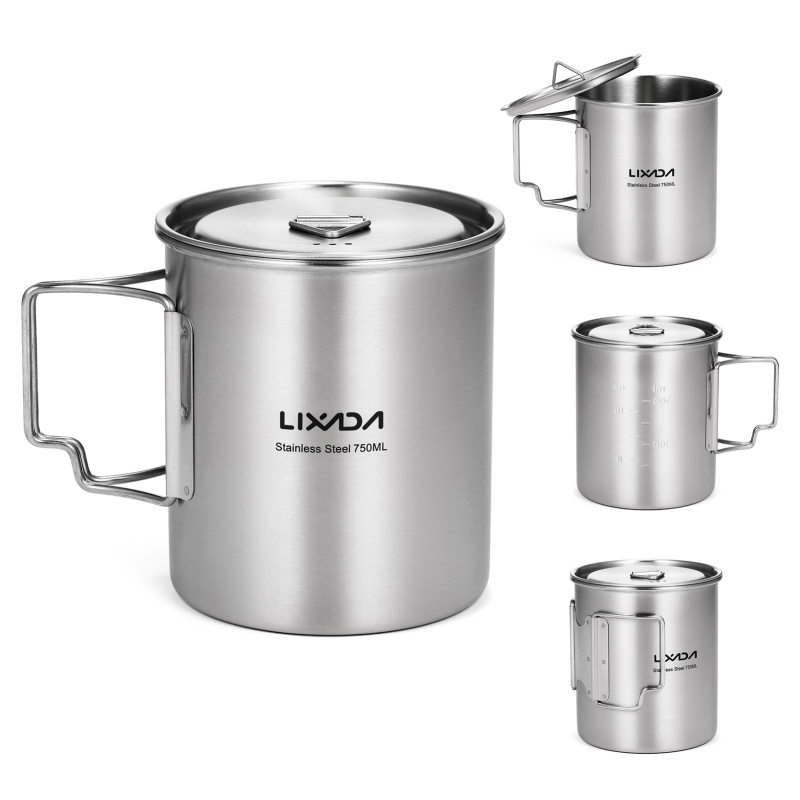 Lixada 750ml Cup Outdoor Stain - đánh giá và giá Camping Cooking Mug