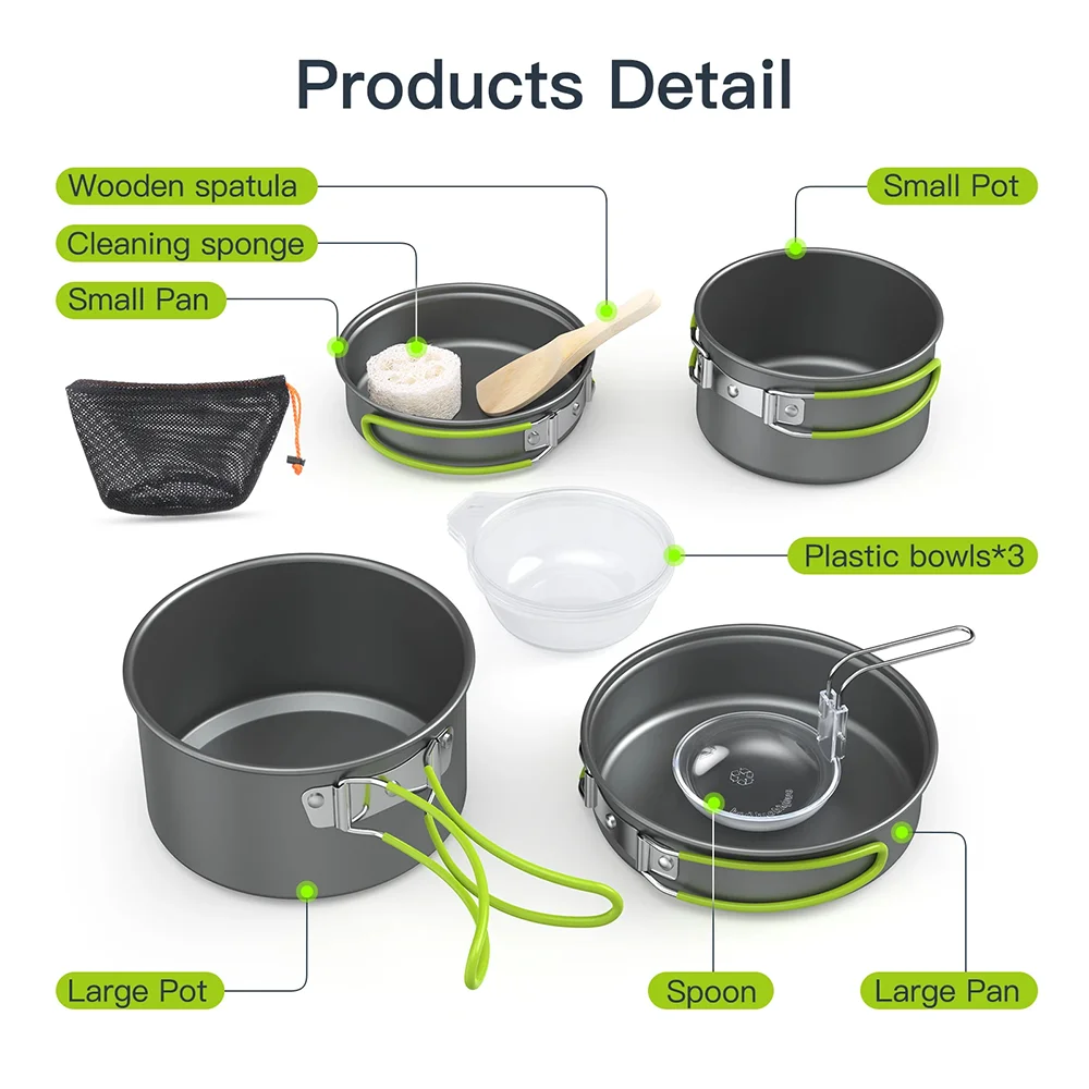 Outdoor Cooking Camping utensi - đánh giá và giá Camping Cooking All In One