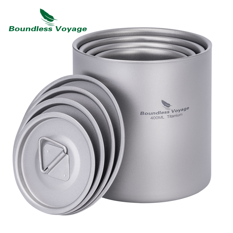 Boundless Voyage Titanium Doub - đánh giá và giá Camping Cooking Mug