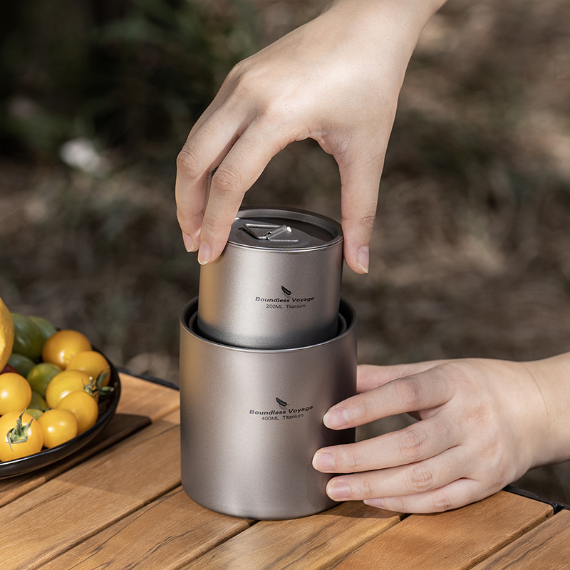 Boundless Voyage Titanium Doub - đánh giá và giá Camping Cooking Mug