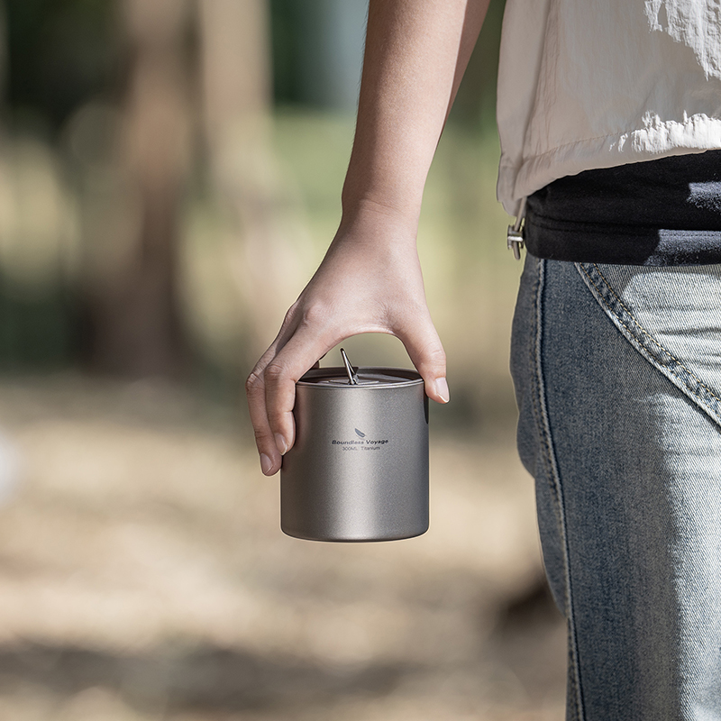 Boundless Voyage Titanium Doub - đánh giá và giá Camping Cooking Mug
