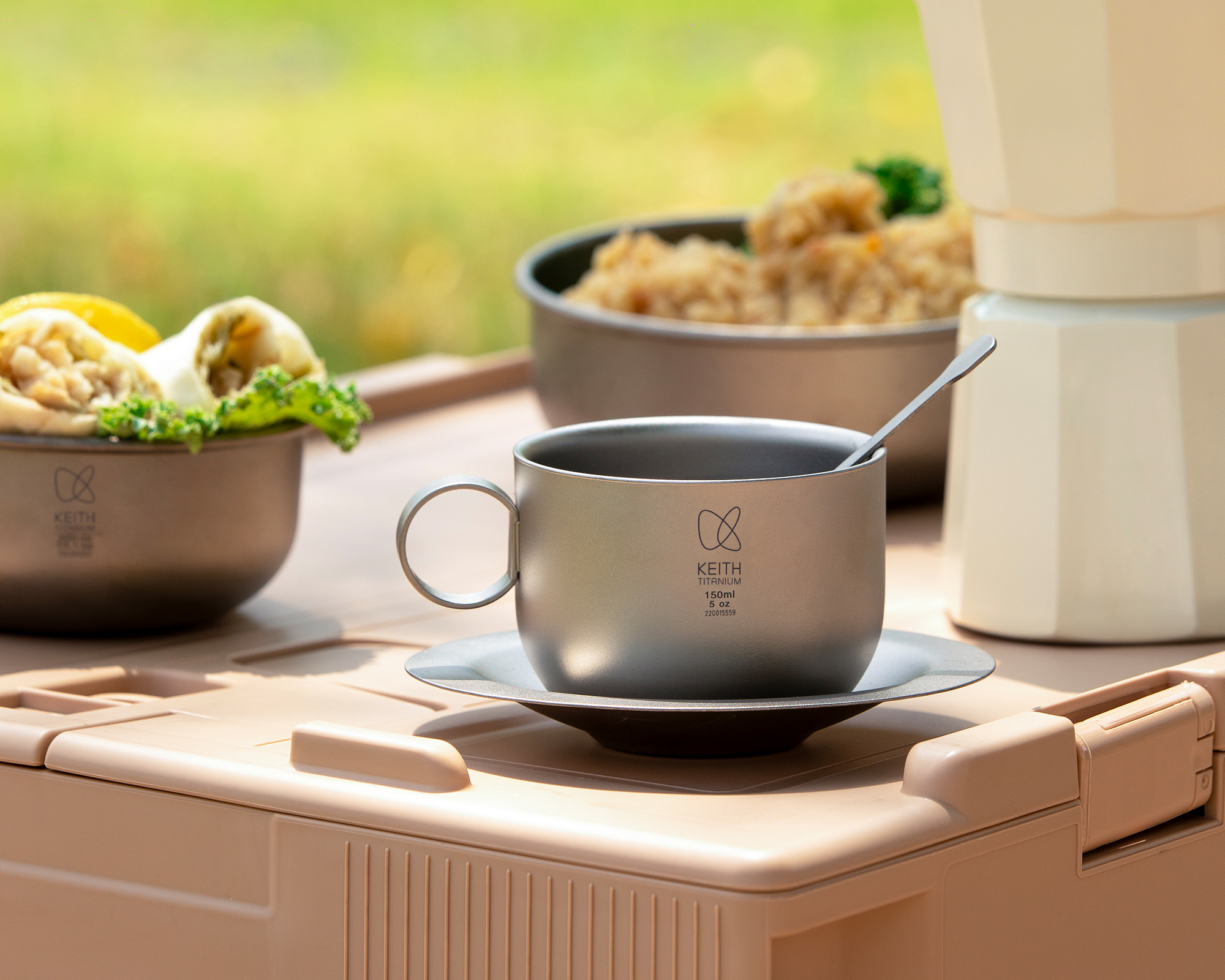 KEITH  Pure Titanium Coffee Cu - đánh giá và giá Camping Cooking Mug