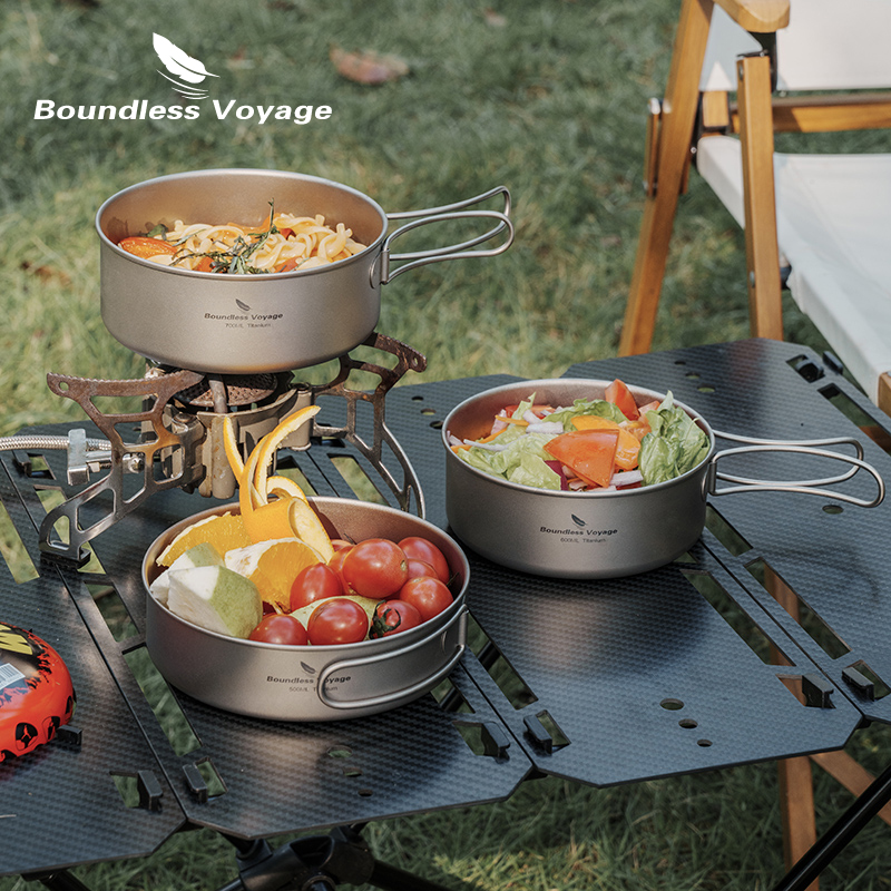 Boundless Voyage Outdoor Ultra - đánh giá và giá Mess Kit Titanium