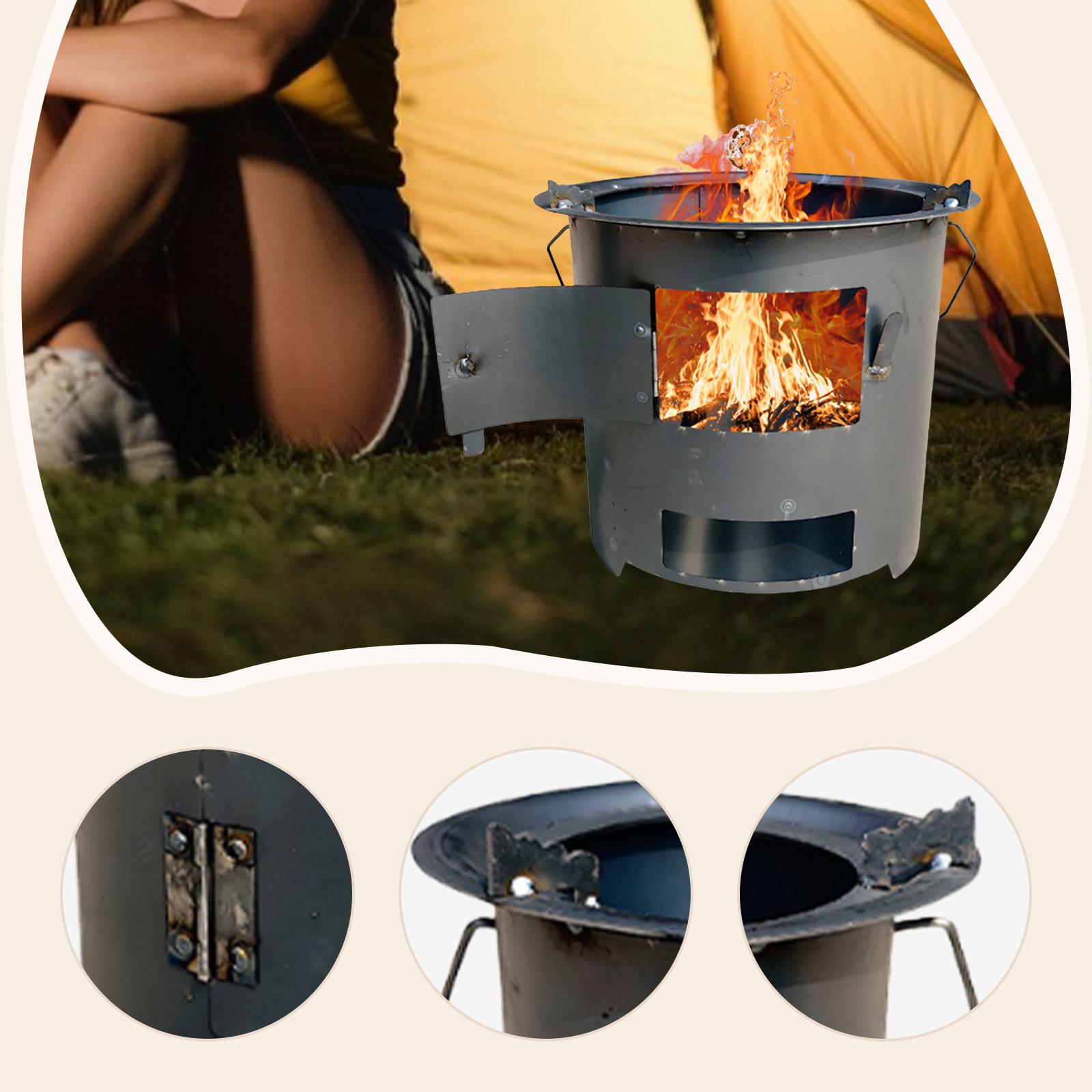 Wood Burning Furnace Cookware  - đánh giá và giá Camping Cooking Fire Pit