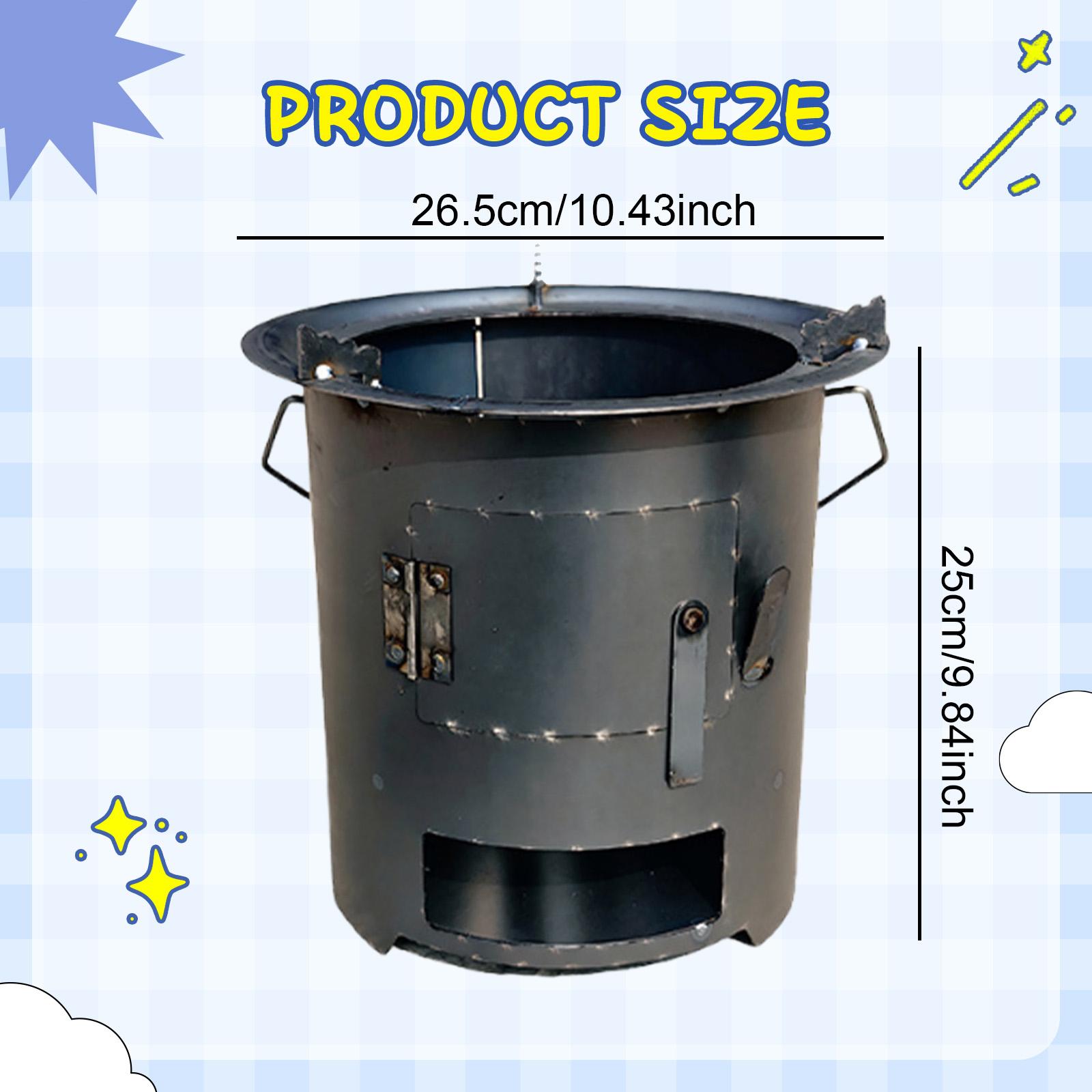 Wood Burning Furnace Cookware  - đánh giá và giá Camping Cooking Fire Pit