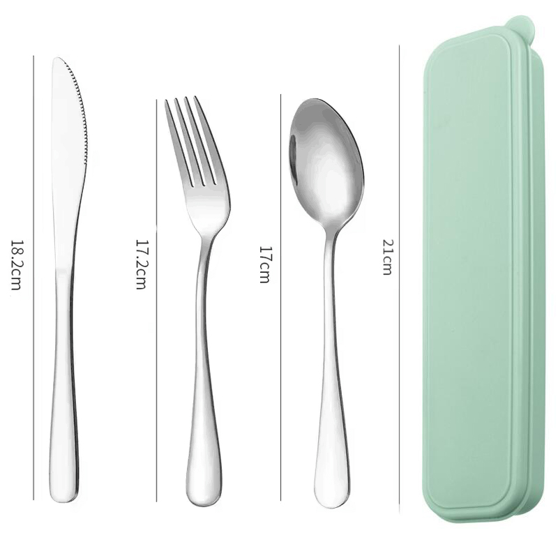 Portable Stainless Steel Cutle - đánh giá và giá Camping Cooking Cutlery Set
