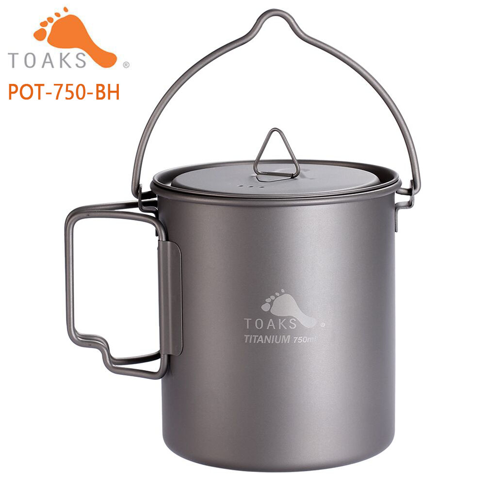 TOAKS TITANIUM POT WITH BAIL H - đánh giá và giá Mess Kit Titanium