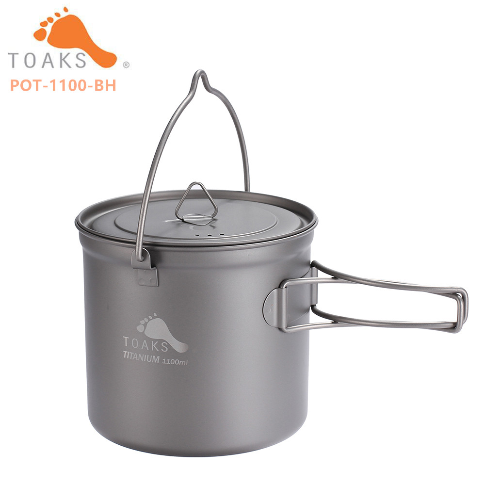 TOAKS TITANIUM POT WITH BAIL H - đánh giá và giá Mess Kit Titanium
