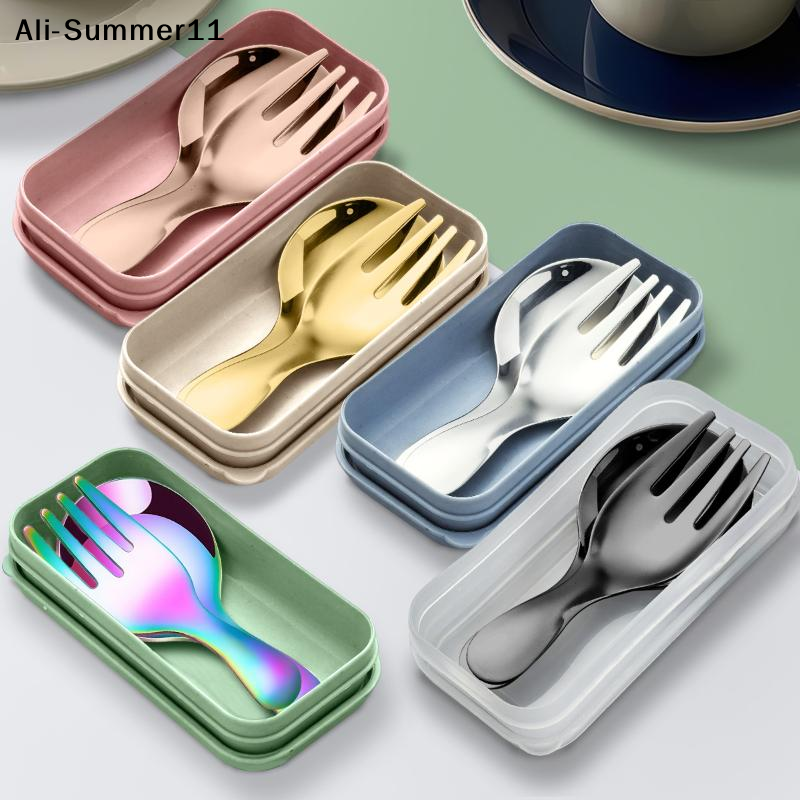 【A6L】Steel Tableware Set Spoon - đánh giá và giá Camping Cooking Cutlery Set