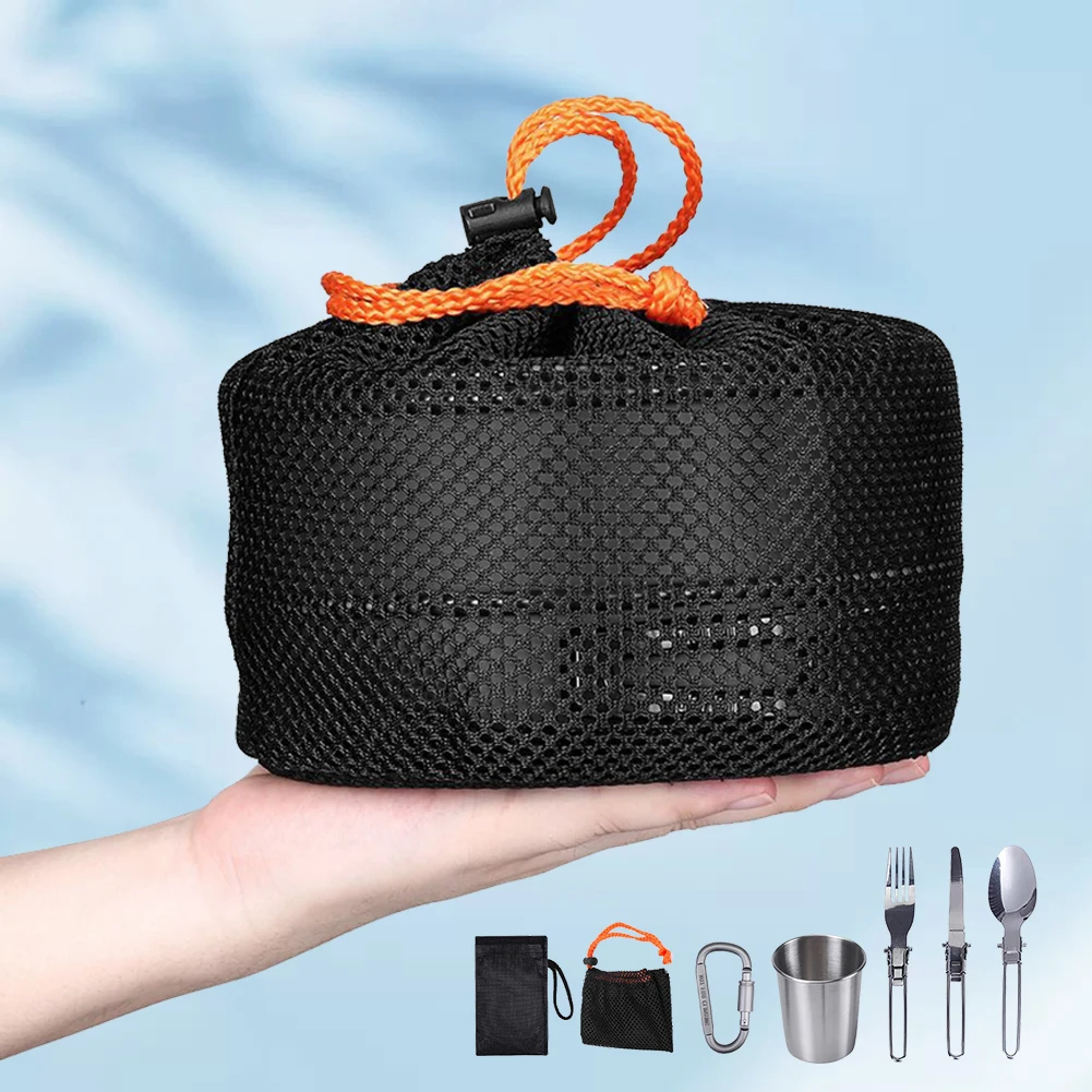 Camping Cookware Kit Kettle Po - đánh giá và giá Camping Cooking Pots And Pans Set